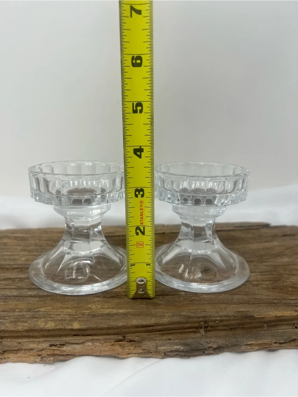 Vintage Pair of Gotham Lady Anne Hurricane Candle Holders